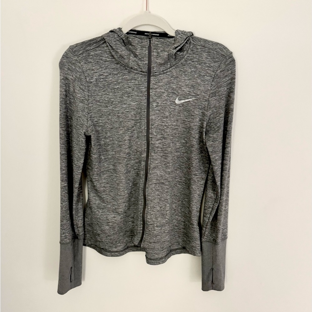 Light Gray Nike Zip-Up Hoodie